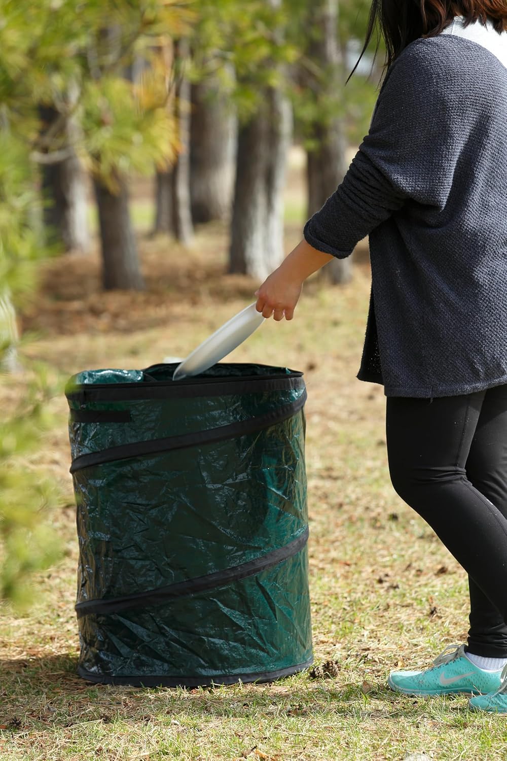 Coghlan's Mini Pop-Up Lightweight Trash Can – Collapsible Waste Bin for Camping, Hiking, Travel