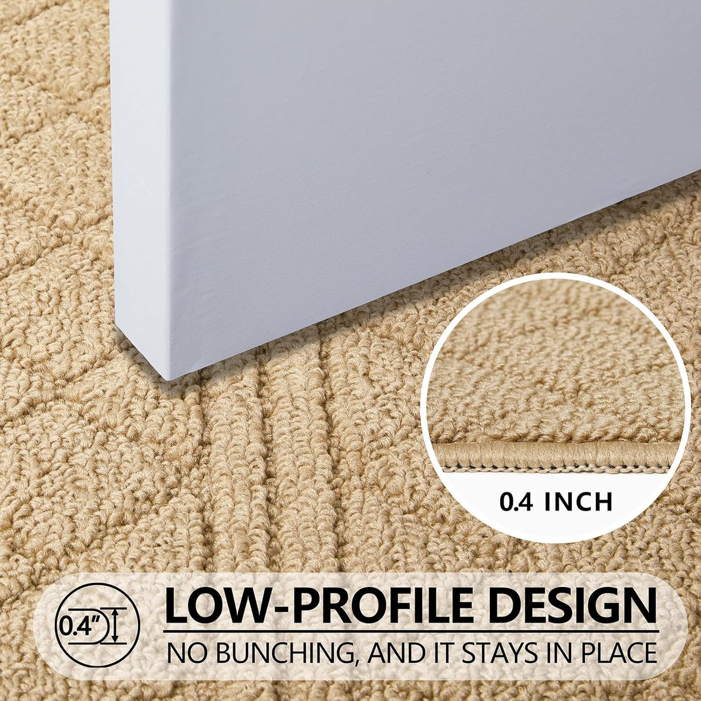 REFETONE Indoor Doormat, Front Back Door Mat 24"x36" Absorbent Rubber Backing Non Slip Door Mats