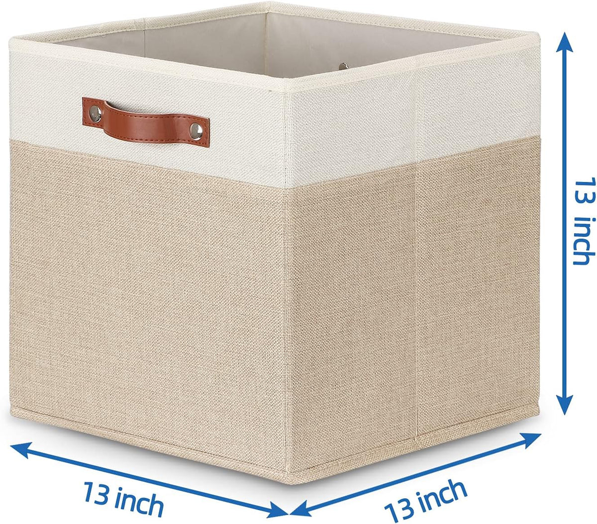 Temary Cube Storage Bins 13 Inch Fabric Storage Cubes Storage Baskets for Shelves Closet Baskets