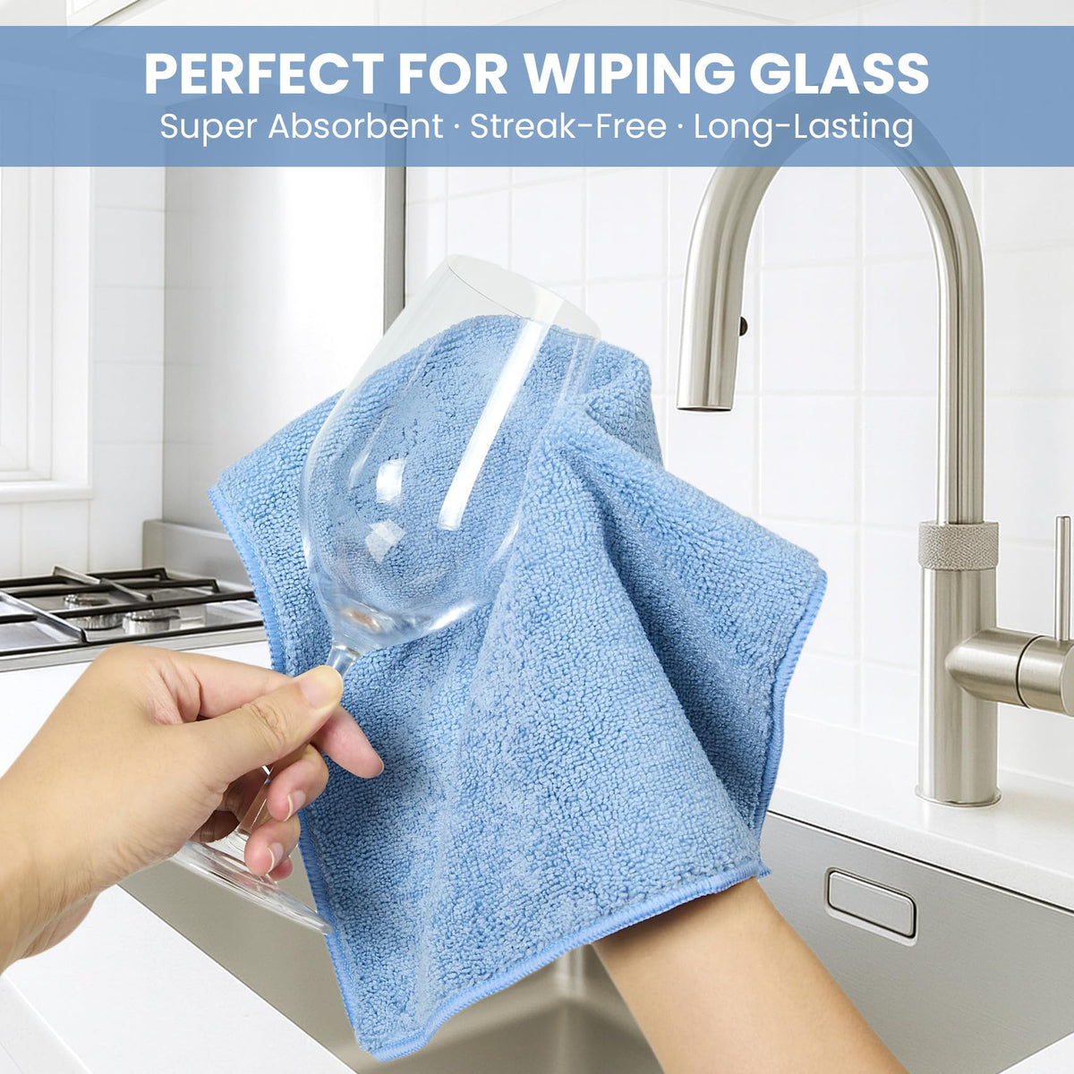 SIFANGKE Microfiber Cleaning Cloth, 12 Pack Assorted Color Cleaning Rags for Housekeeping, Colorful