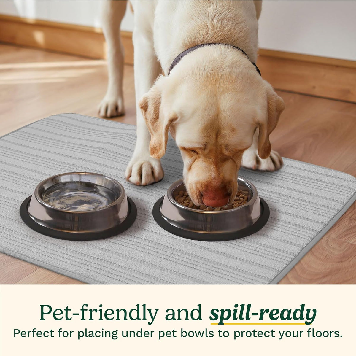 Cuisinart Dish Drying Mats for Kitchen Counter - (2) 18" x 24" Ultra Absorbent Dish Drying Mat XL