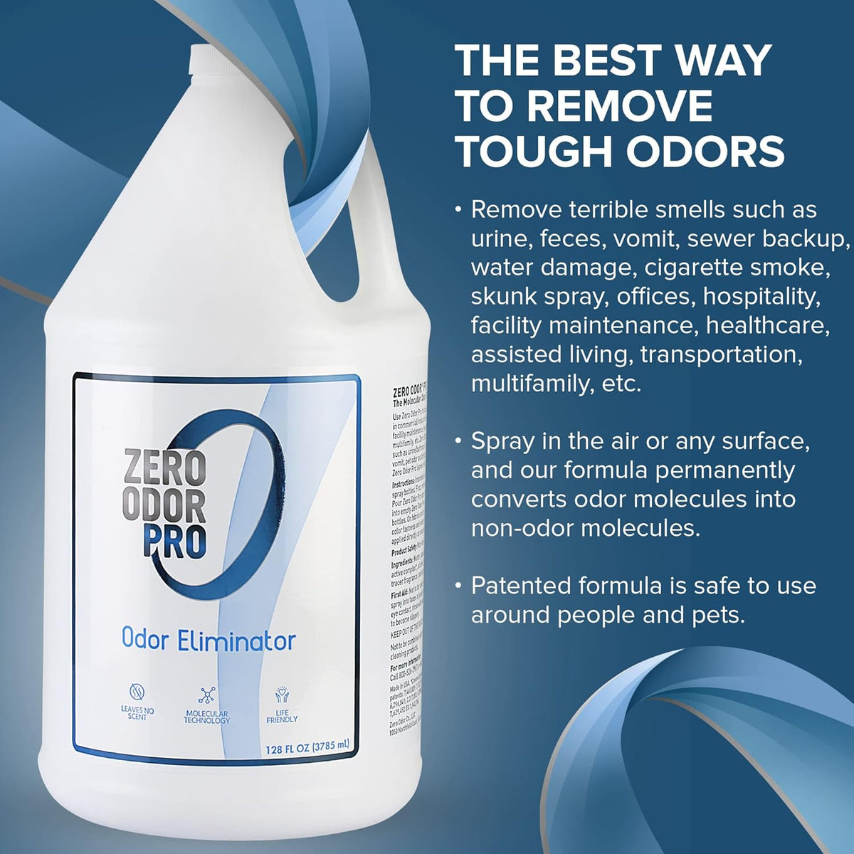Zero Odor Pro - Commercial Strength Odor Eliminator & Neutralizer, Air Freshener, Room Deodorizer