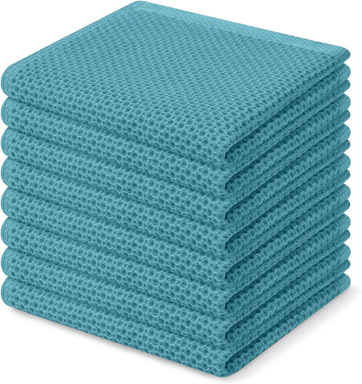 Homaxy 100% Cotton Waffle Weave Kitchen Dish Cloths, Ultra Soft Absorbent Quick Drying Dish Towels