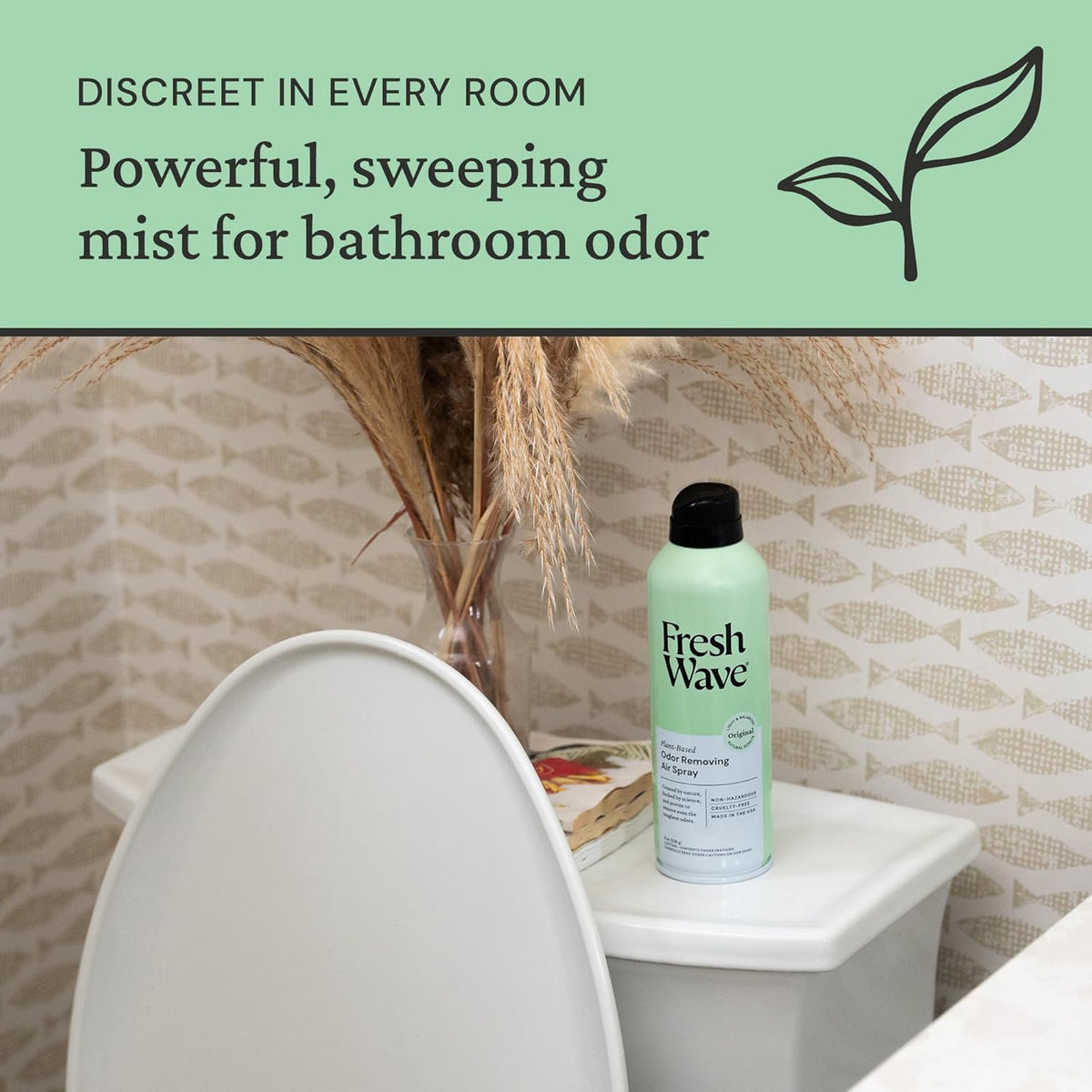 Fresh Wave Odor Eliminator Spray & Air Freshener, 8 oz. | Non-Aerosol, Fine Mist | Odor Absorbers