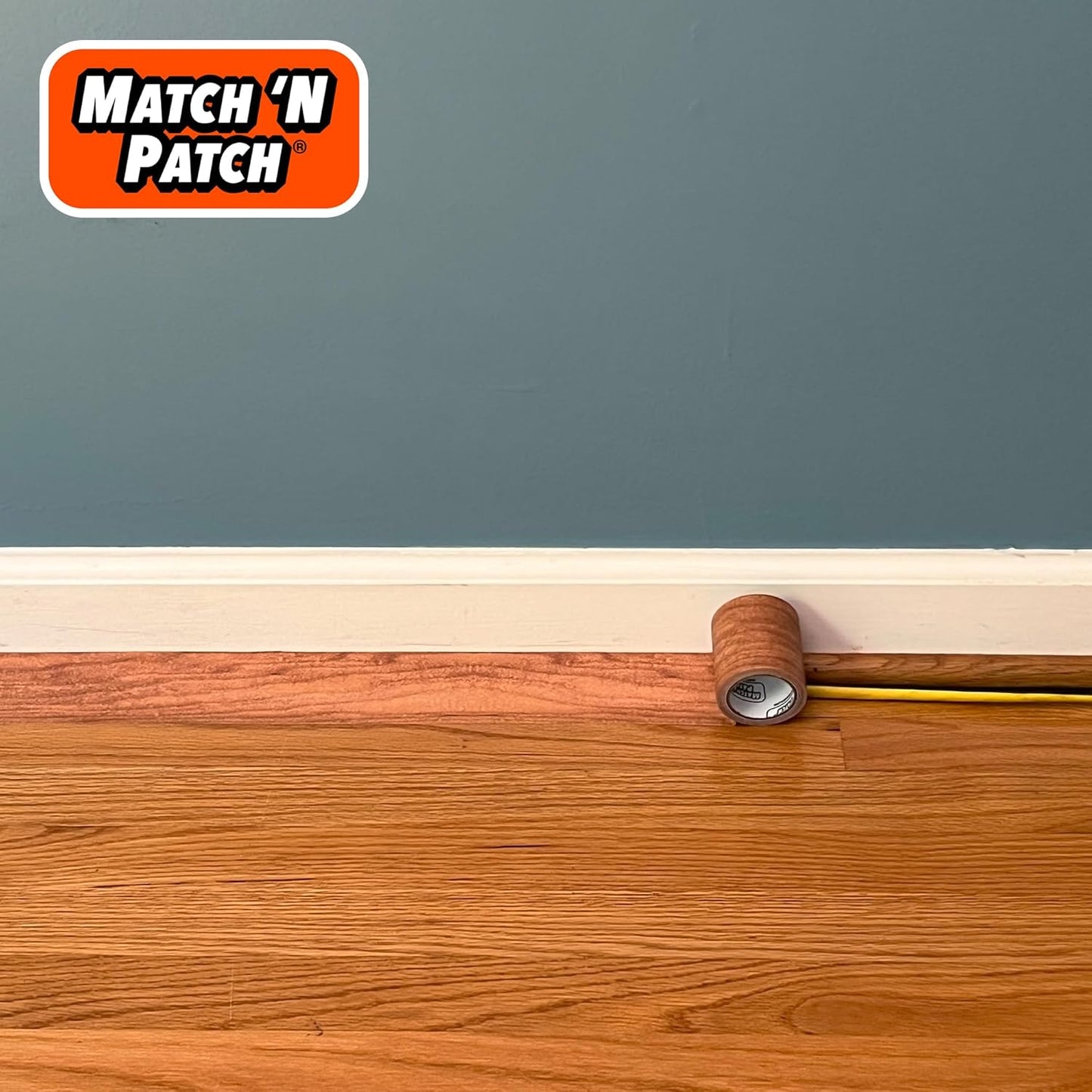 MATCH 'N PATCH Realistic Wood Grain Repair Tape - Durable Multi-Use Adhesive Tape for Furniture
