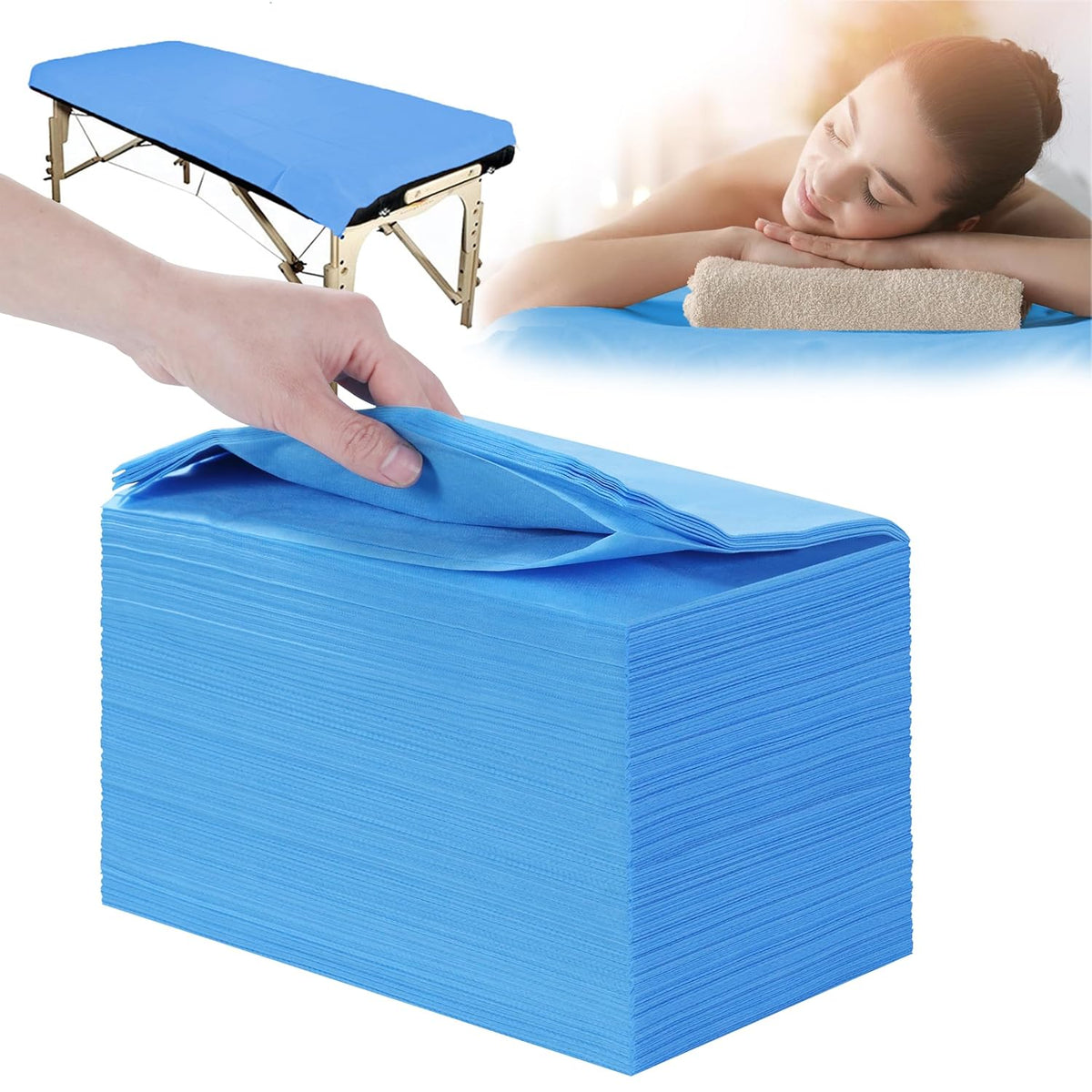31" x 71" Disposable Bed Sheets for Massage Table Waterproof Massage Table Sheet Soft Non Woven