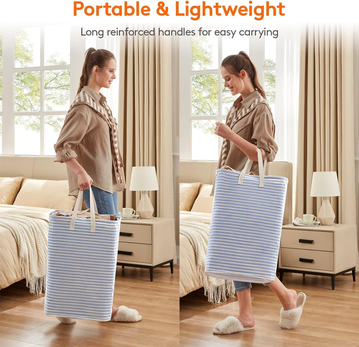 Lifewit 3 Pack Laundry Hamper Large Collapsible Laundry Baskets, Freestanding Waterproof Clothes