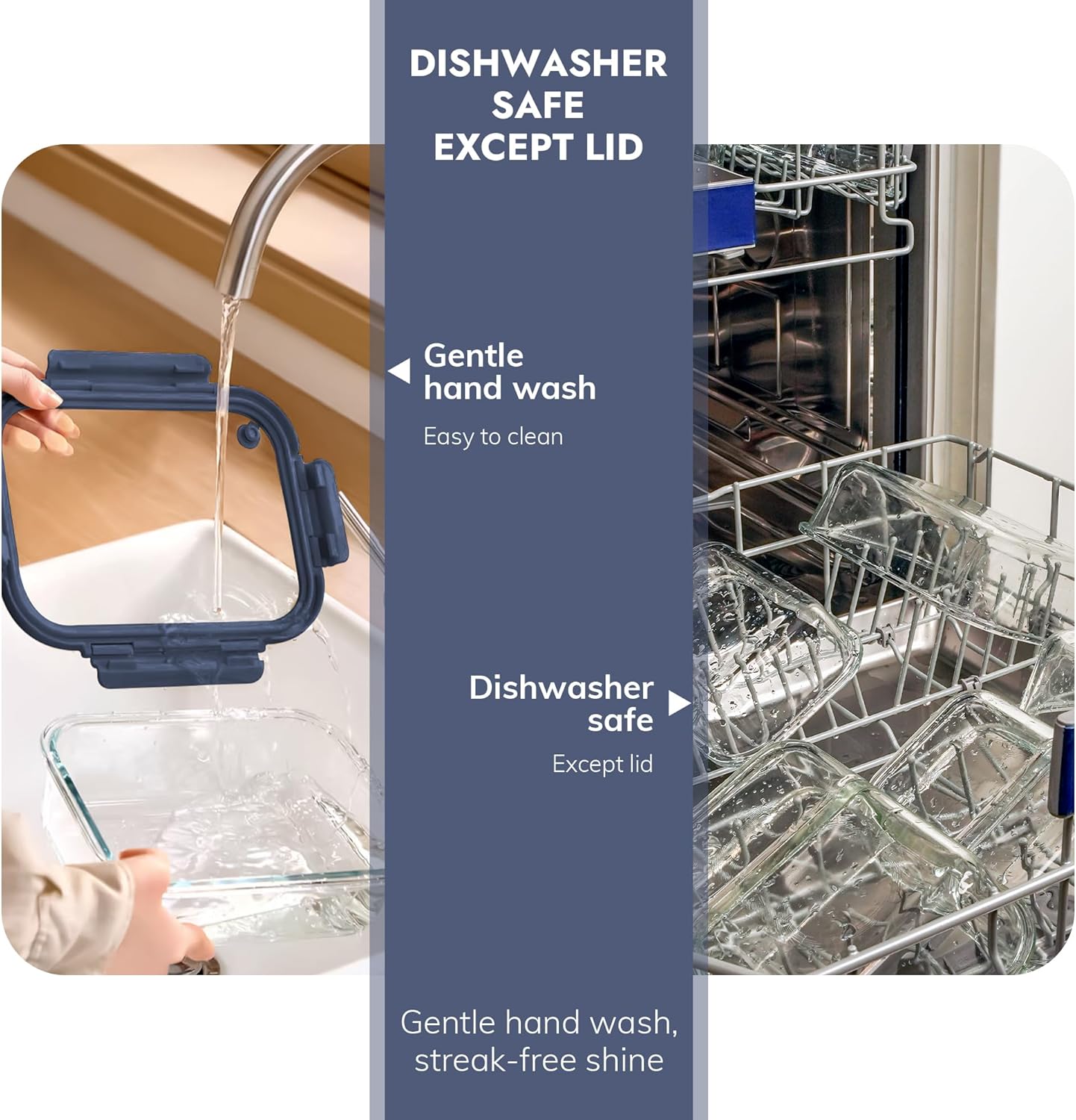 10-Pack Glass Food Storage Containers with Tempered Lids – Borosilicate, Airtight, Oven-Safe