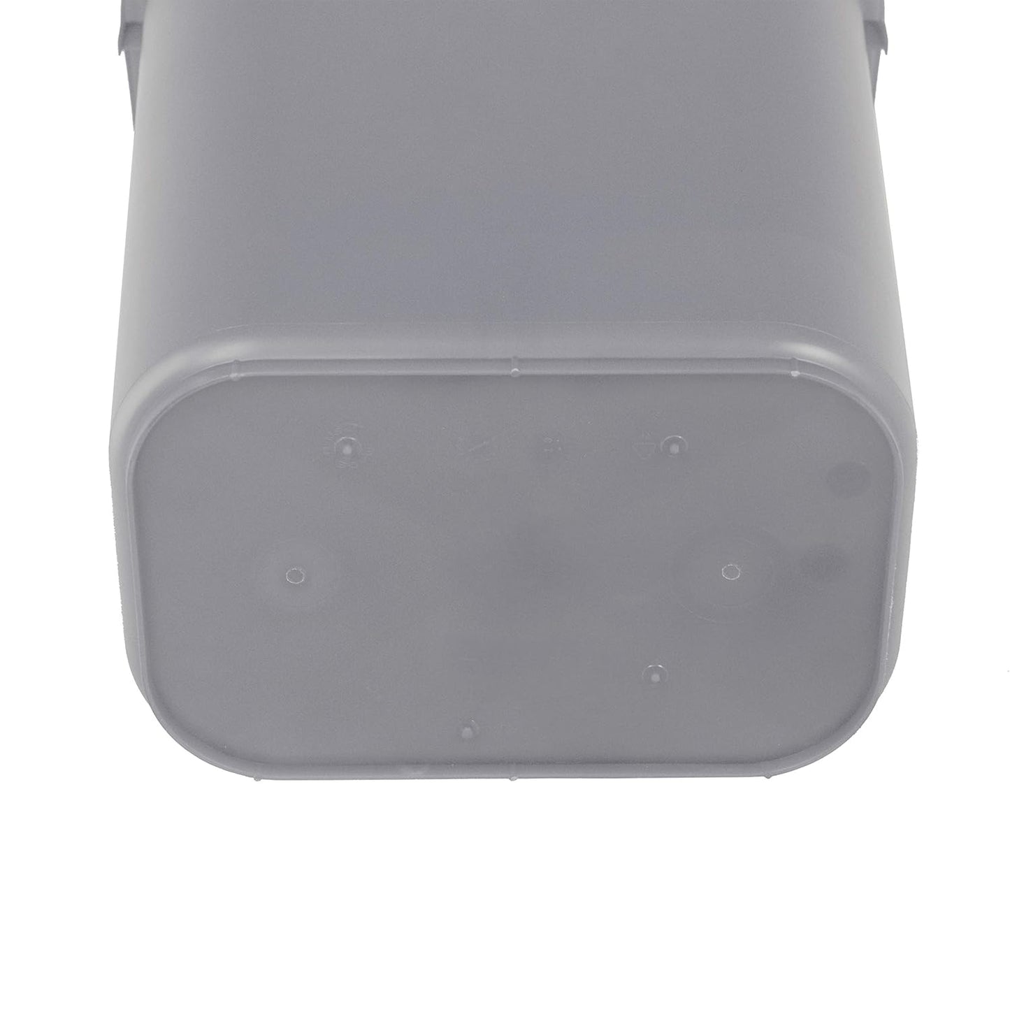 Amazon Basics Rectangular Commercial Office Wastebasket, 10 gallon (Pack of 2), Grey (Previously