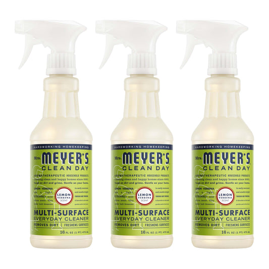 MRS. MEYER'S CLEAN DAY Cleaner Spray, Lemon Verbena, 16 fl oz, 3 Pack