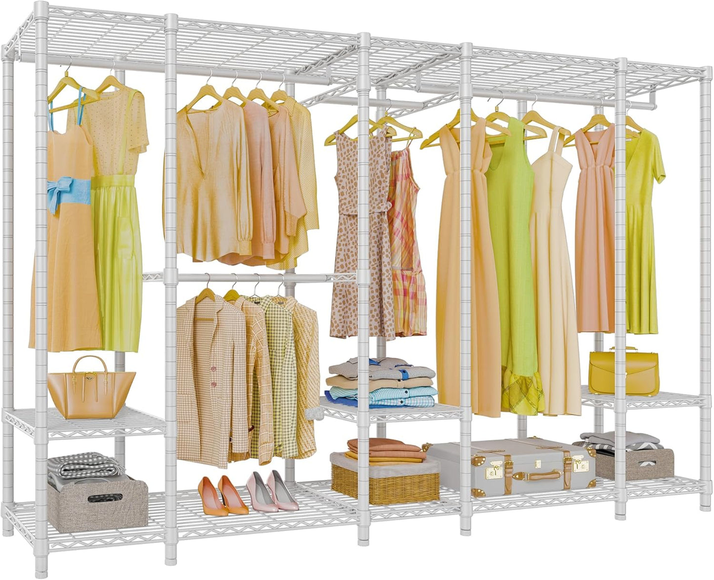 VIPEK V50 Extra Large Portable Closet Rack Bedroom Armoire Freestanding Wardrobe Closet, Heavy Duty