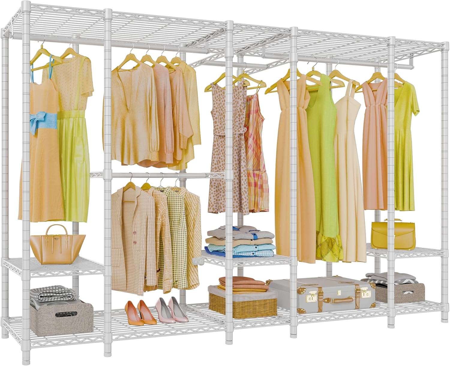 VIPEK V50 Extra Large Portable Closet Rack Bedroom Armoire Freestanding Wardrobe Closet, Heavy Duty