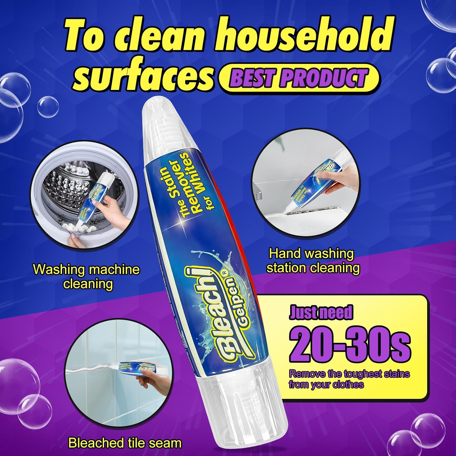 Bleach Pen For Clothing, Bleach Pen, Stain Remover Pen, Clothing Bleached DIY design, Travel