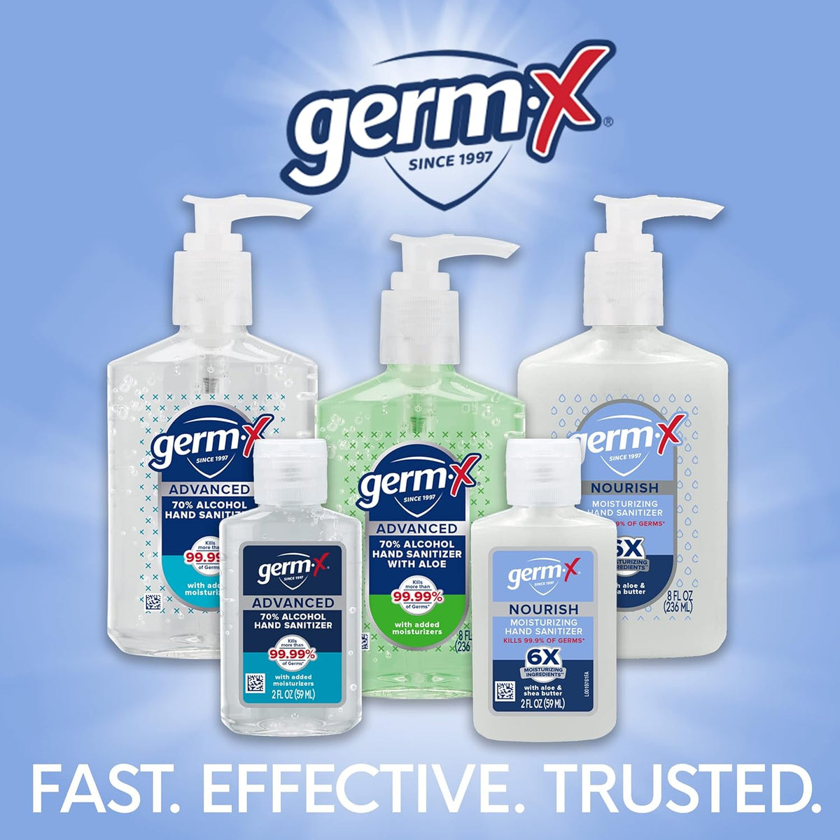 Germ-X Nourish Hand Sanitizer, 2-in-1 Moisturizing and Sanitizing Formula with Shea Butter, Vitamin