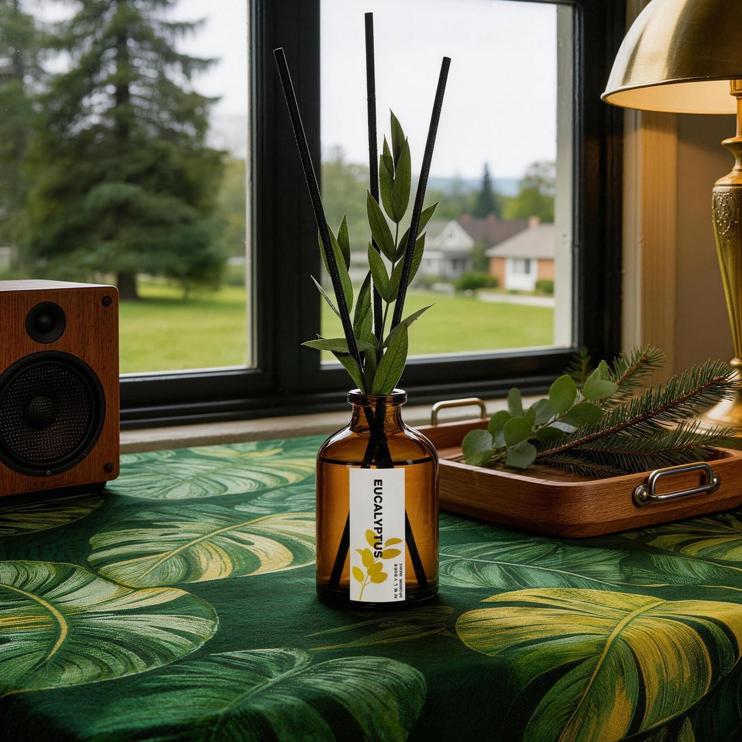 Reed Diffuser Set of 3, Eucalyptus, Linen & Lavender Scented Oil Diffusers with 15 Reeds