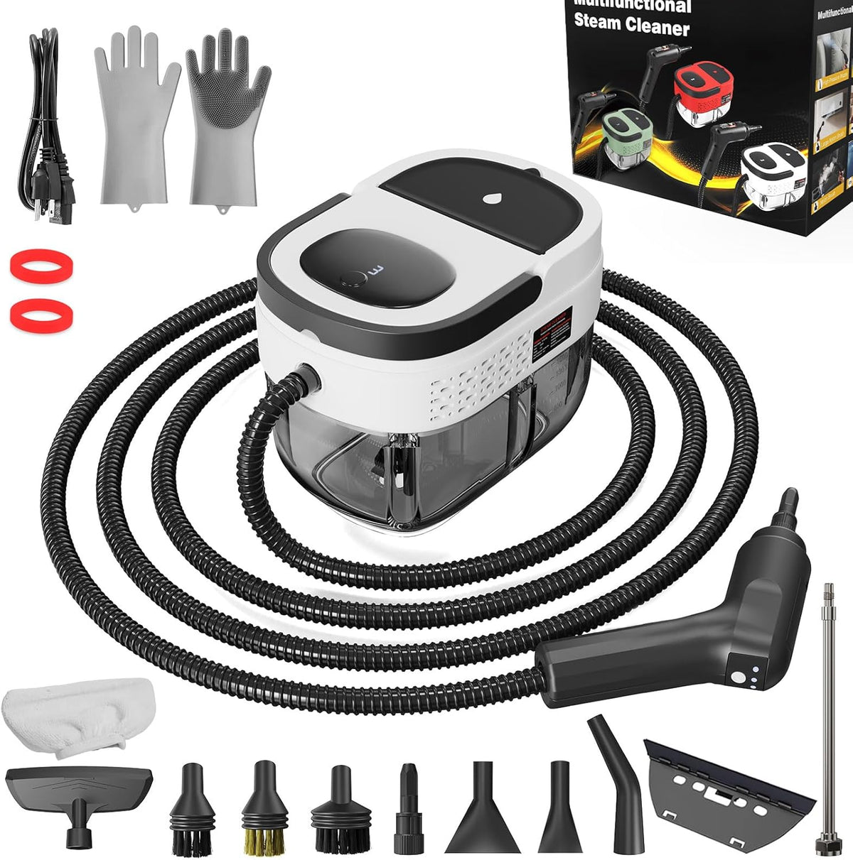 Handheld Steam Cleaner, 2500W High Pressure Steamer for Cleaning, Portable Steam Cleaner with 1.6L