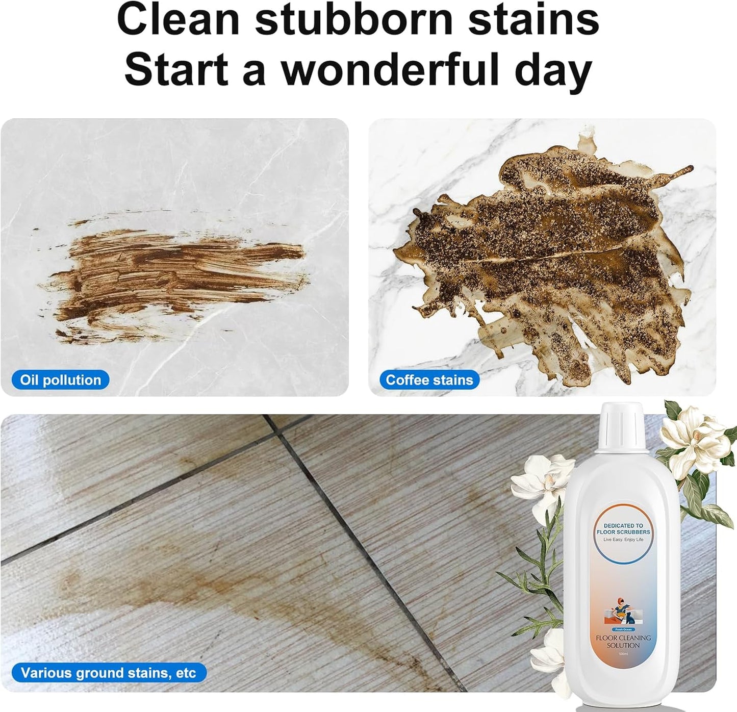 Floor Cleaning Solution Compatible With Tineco , Deep Cleans for Multiple Hard Floors, Suitable