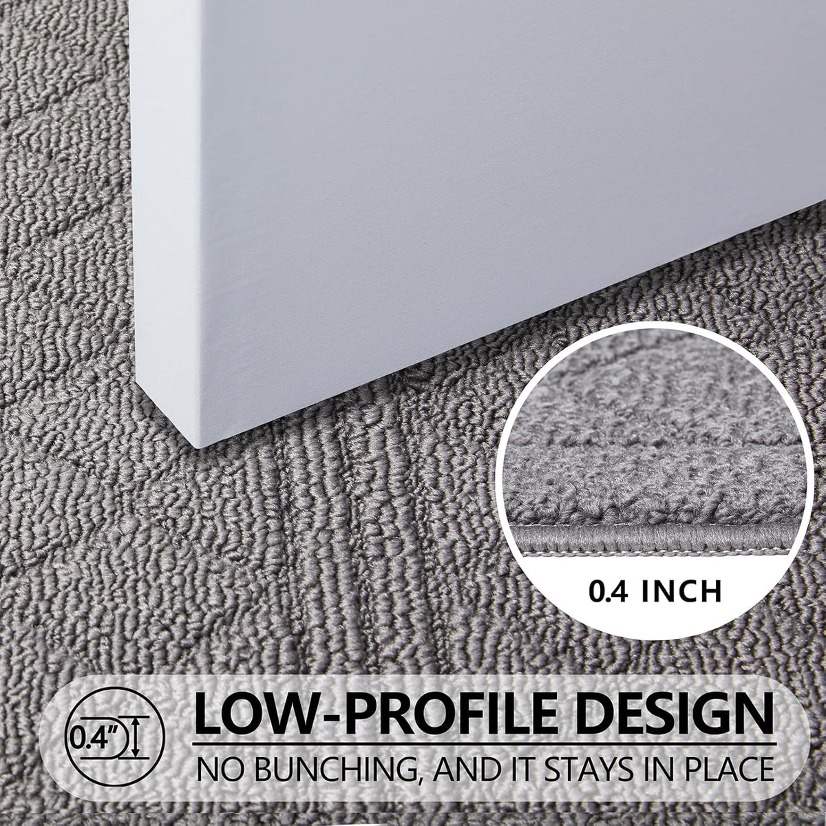 REFETONE Indoor Doormat, Front Back Door Mat 32"x40" Absorbent Rubber Backing Non Slip Door Mats