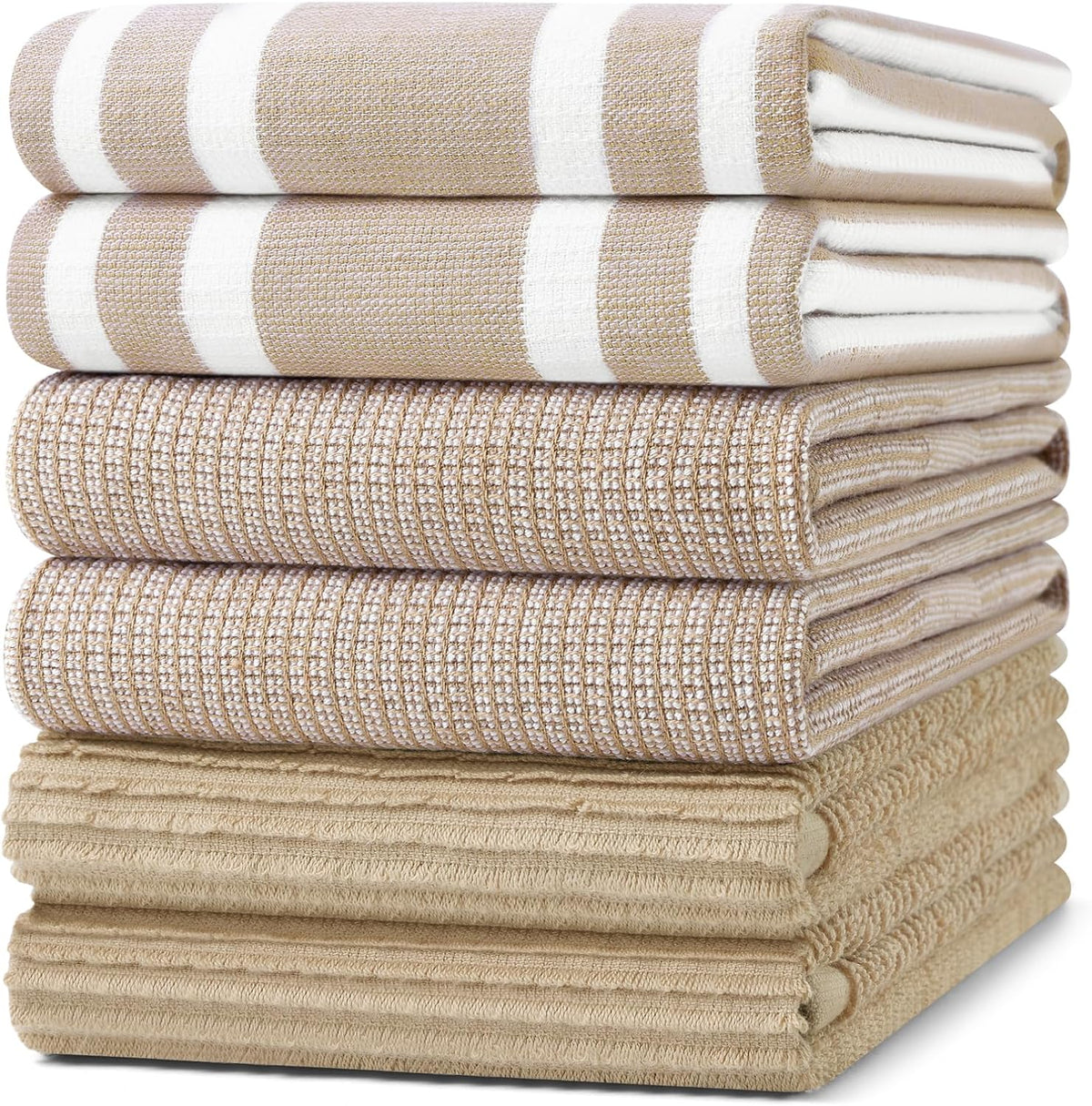 Homaxy Premium Kitchen Towels(18”x 28”, 6 Pack), Large Cotton 380 GSM Kitchen Hand Towels, Soft and