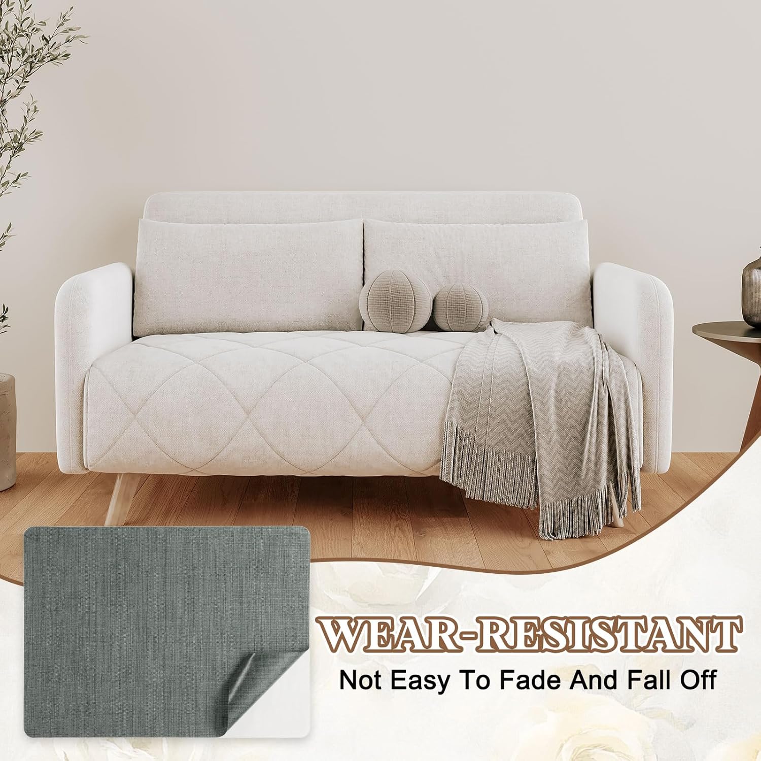 PATIKIL Linen Repair Patch, 8 x 11 Inch Self-Adhesive Linen Fabric Repair Patches for Sofa Couch