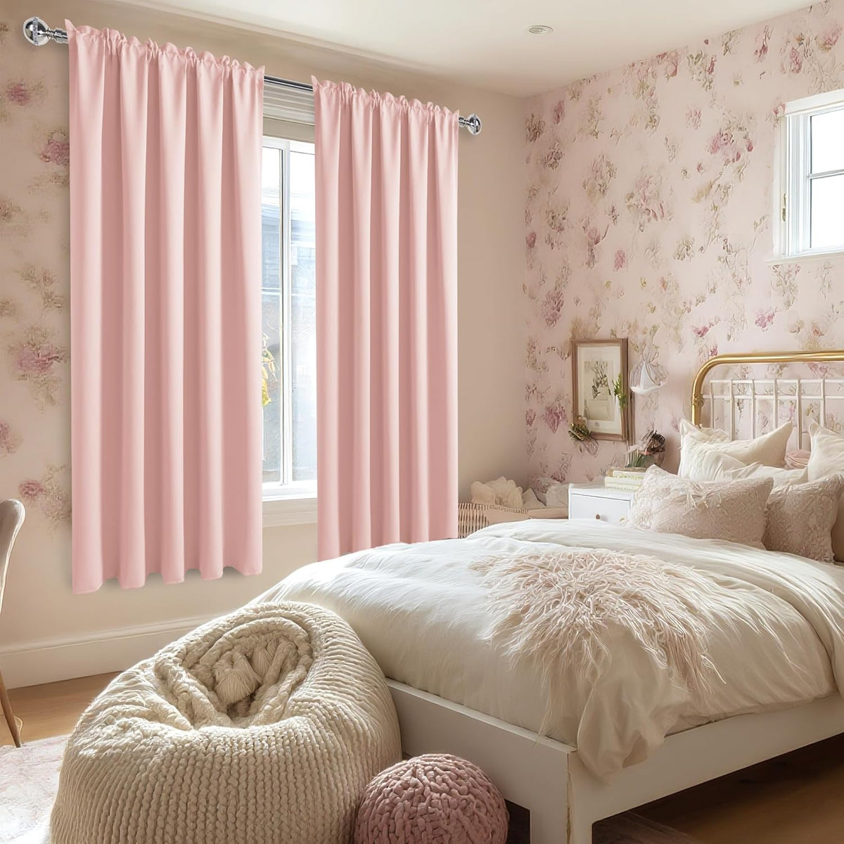 DWCN Blackout Curtains for Living Room Thermal Insulated, Energy Saving & Noise Reducing Bedroom