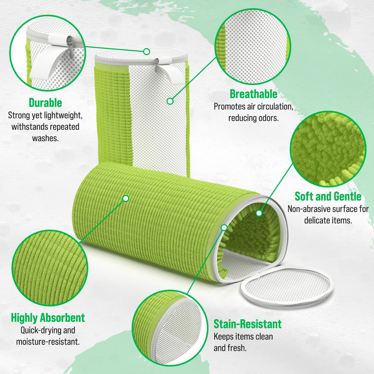 Rockin'Green Shoe Washing Machine Bag - 360° Deep Clean Shoe Washing Bag - Shoe Bag for Washing