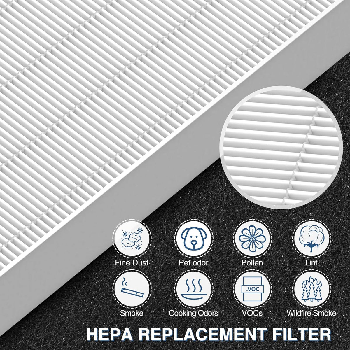 HPA300 HEPA Air Purifier Filter R for Honeywell Air Purifier HPA100/200/300 and 5000 Series, 9 Pack