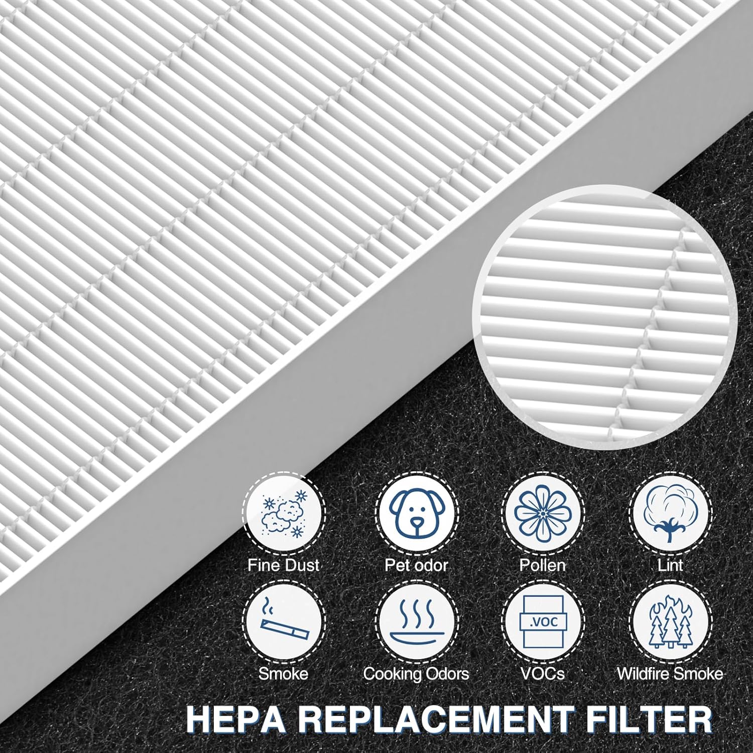 HPA300 HEPA Air Purifier Filter R for Honeywell Air Purifier HPA100/200/300 and 5000 Series, 9 Pack