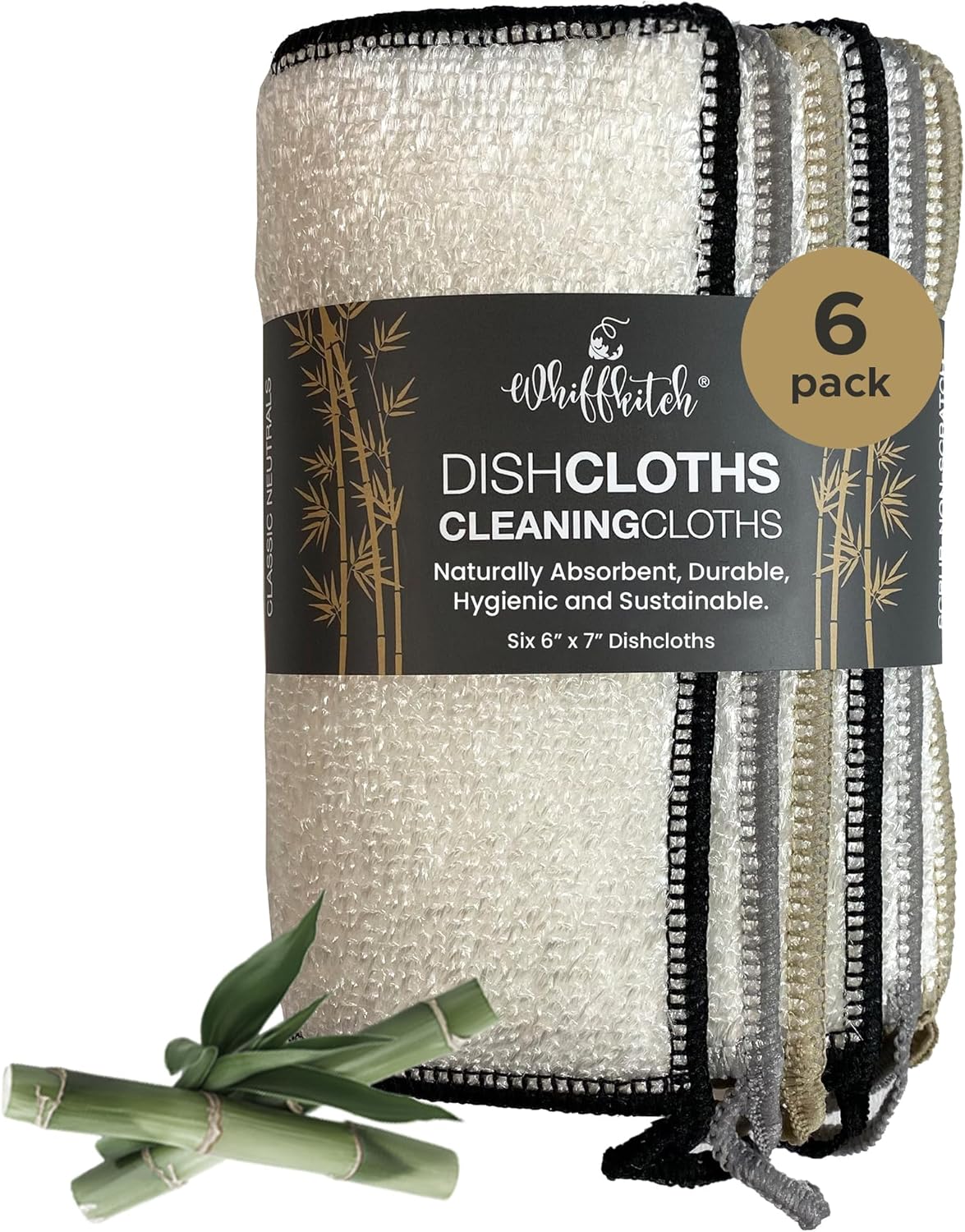 Whiffkitch Dishcloths & Dish Towels for Kitchen - Reusable, Hygienic, Quick Drying, Durable Kitchen