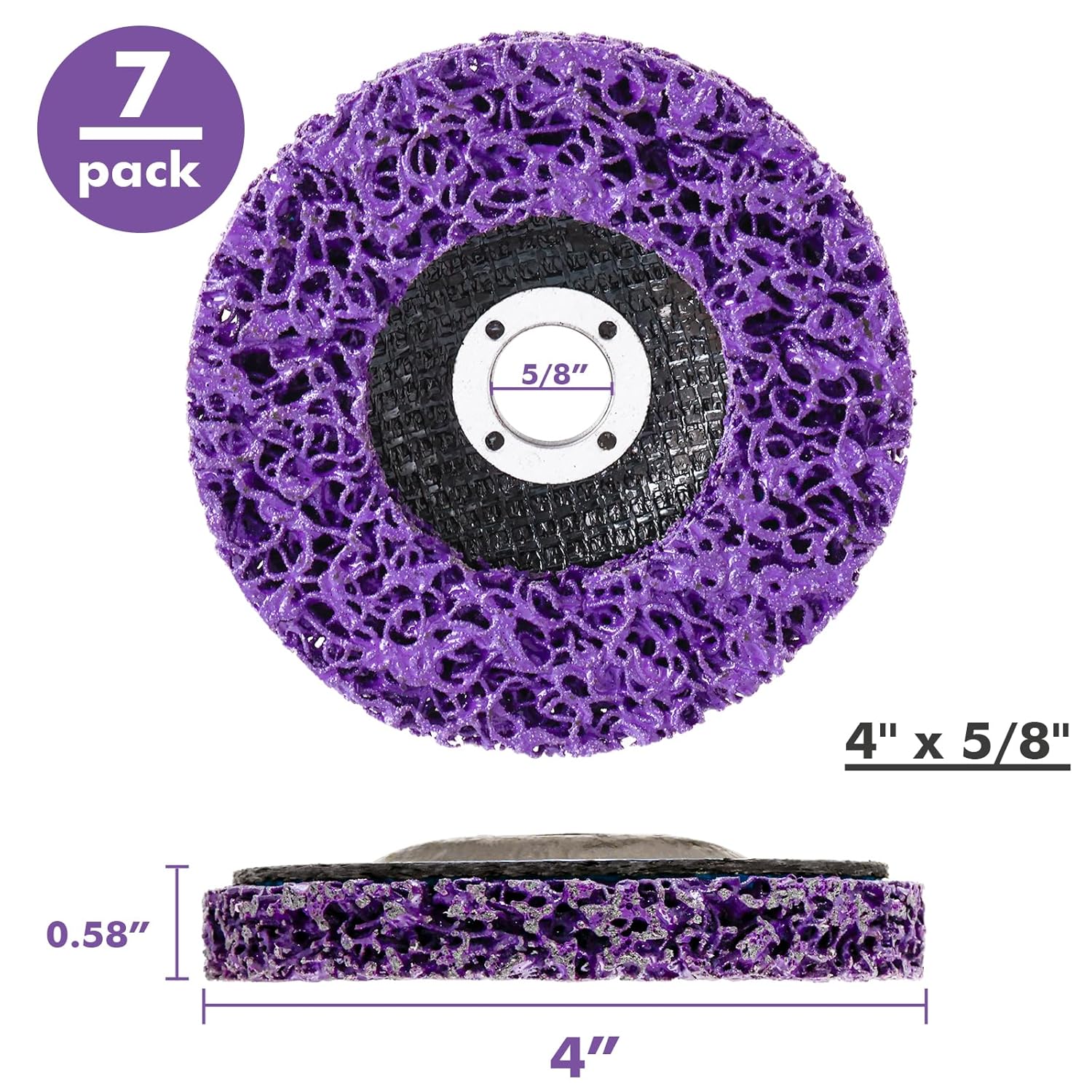 7 Pack Paint Eater Strip Disc Angle Grinder Rust Removal Disc Paint Stripper for Metal Paint