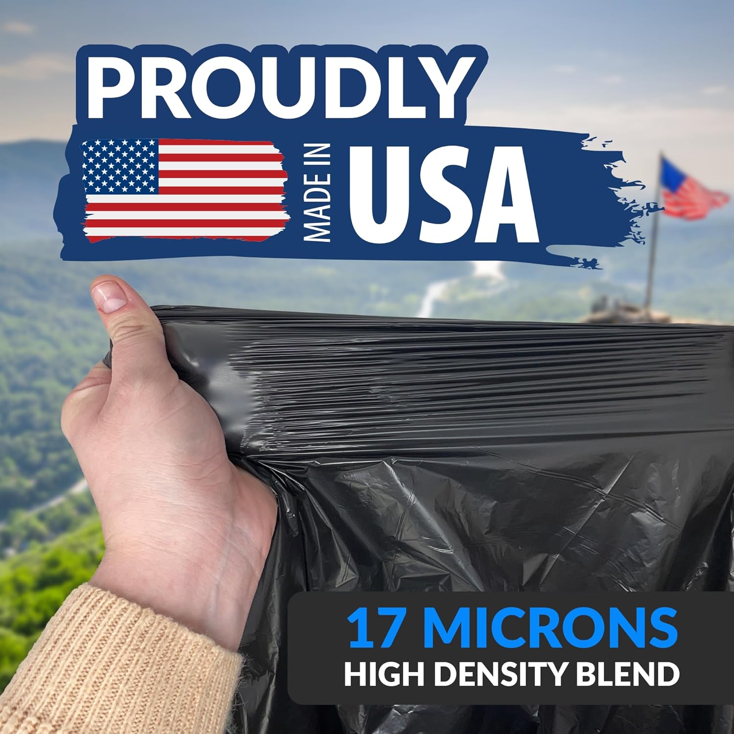 Reli. 55-60 Gallon Trash Bags Heavy Duty | 150 Count | 50-60 Gallon | Large Black Garbage Bags |