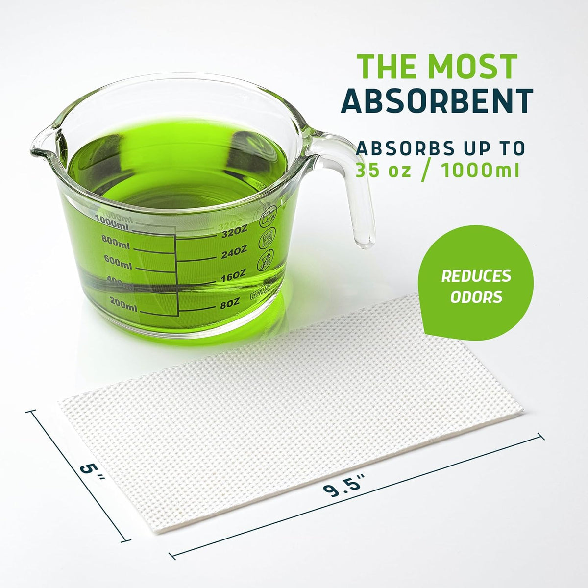 Lunderg Commode Liners with Absorbent Pads - Aloe Scent Medical Grade 150 Count Universal Fit