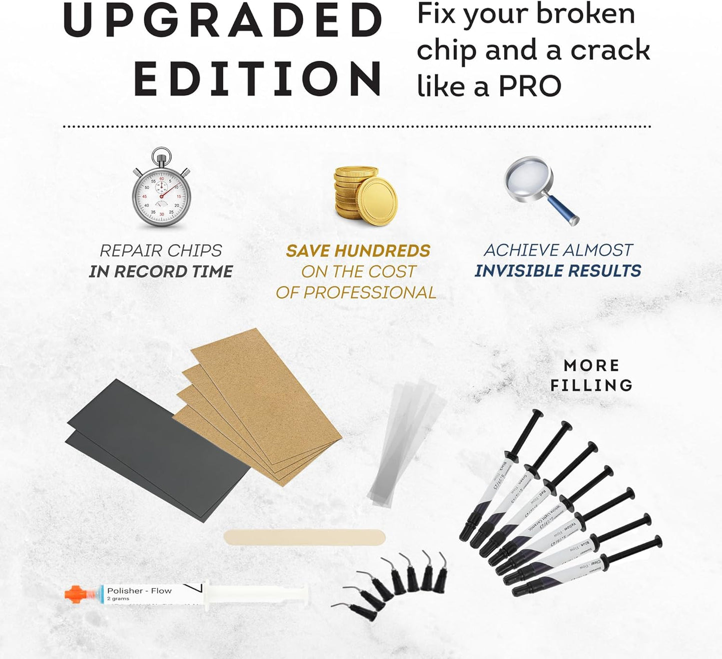 Refill for Multi-Color Surface Repair Kit - Fix Chips & Defects in Minutes | Restore Tiles