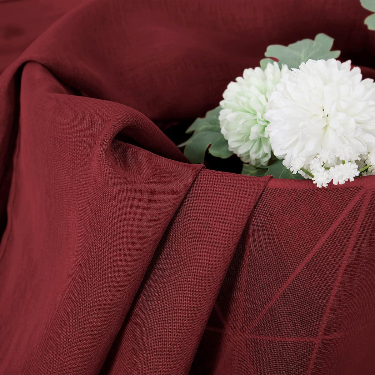 Tollpiz Short Sheer Curtain Living Room Linen Textured Curtains Sheer Light Filtering Voile Rod