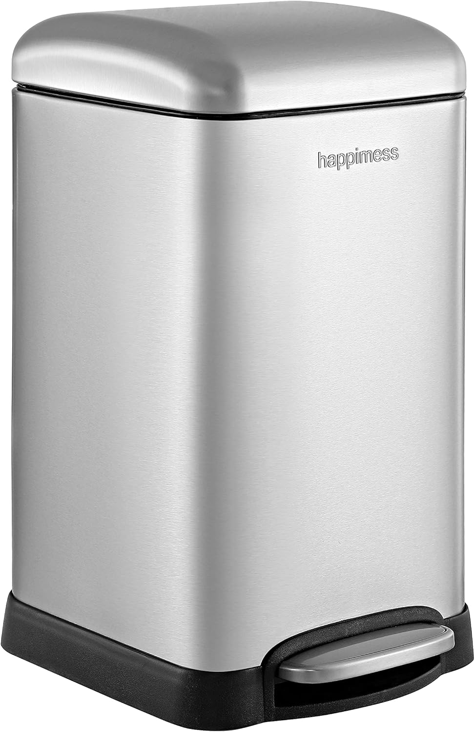 happimess HPM1012A Betty Retro Mini 3.2-Gallon Step-Open Trash Can with Soft-Close Lid, Modern