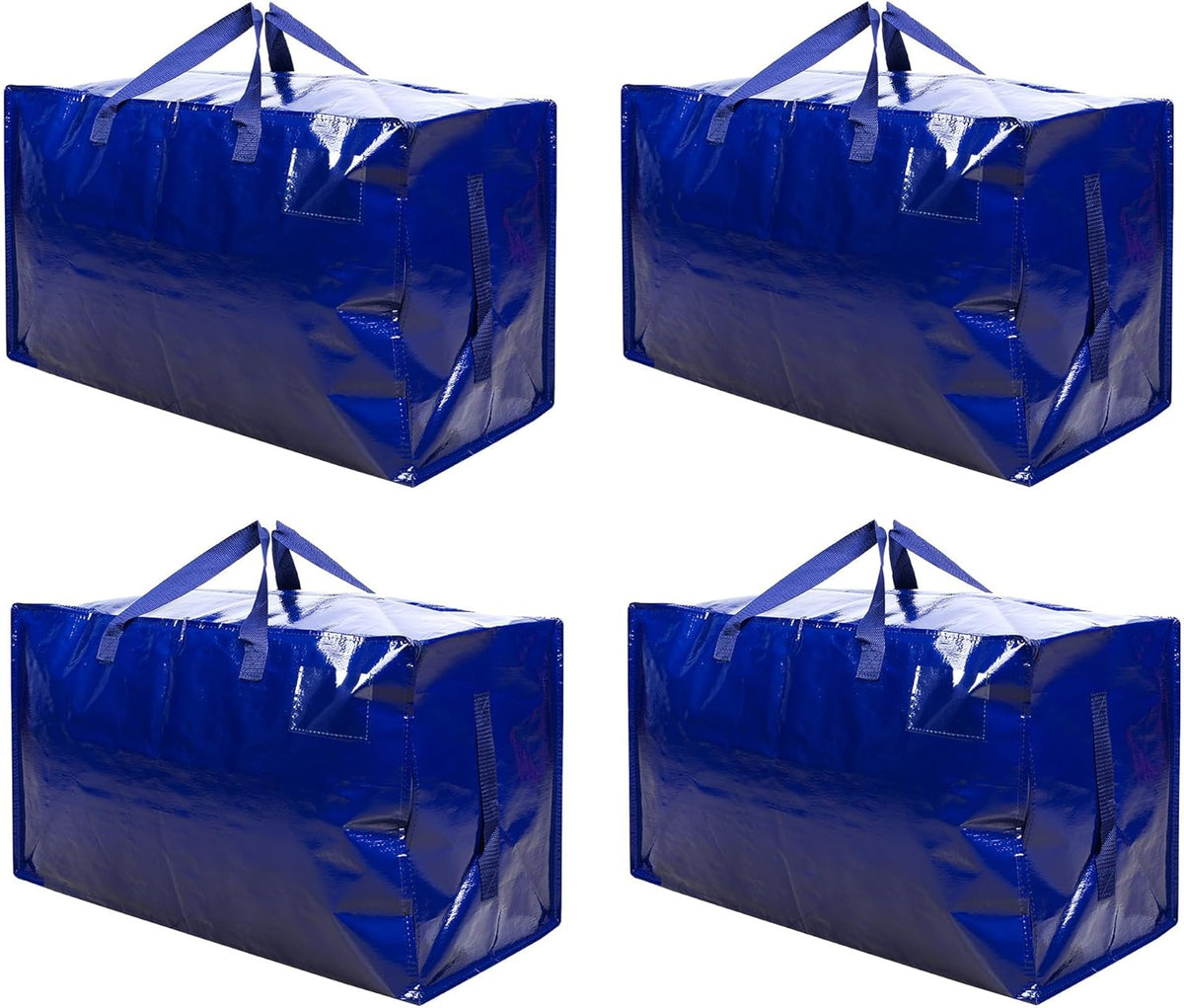 VENO 4 Pack Moving and Storage Bags, Heavy Duty, Alternative to Moving Boxes, Large Packing Totes
