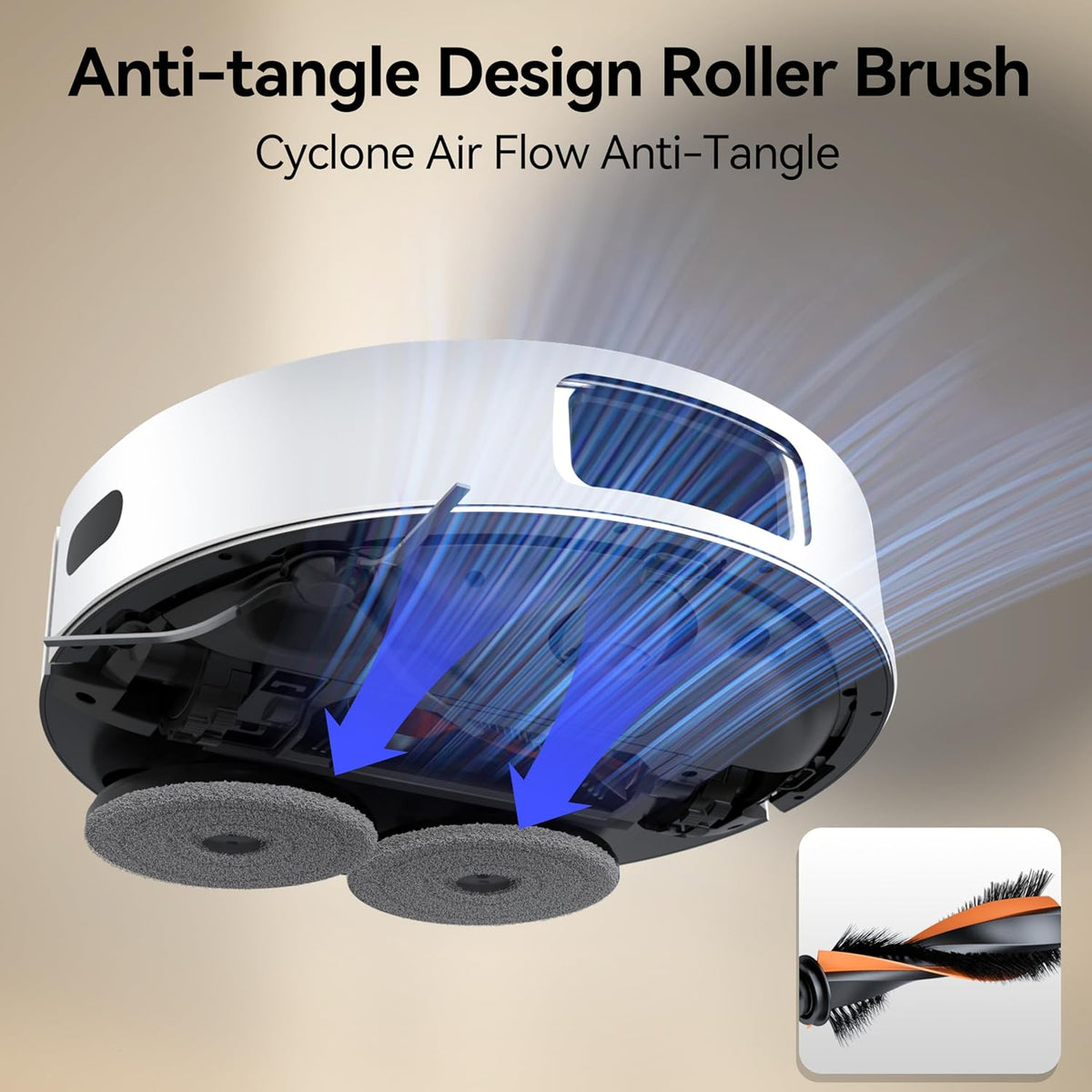 JONR P20 Pro Robot Vacuum and Mop with Self-Emptying, Self Lifting, 8000Pa Station, Auto Mop