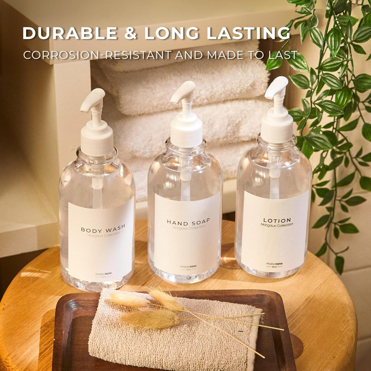 MaisoNovo Soap Pump Replacement - 2X White Plastic Pumps - Pump Dispenser - Soap Dispenser Pump