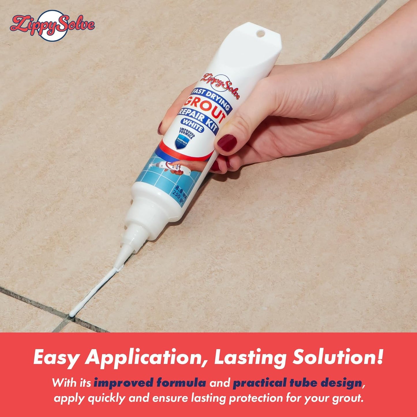 Tile Grout, Repair Kit, Restore & Renew Tile Joints Line, Fast Drying Grout Paint Squeeze Tube for