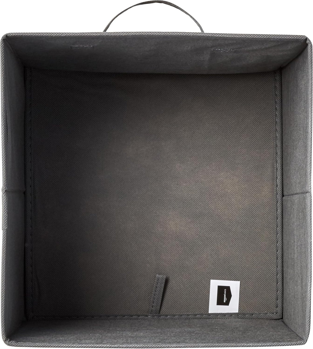 Amazon Basics Collapsible Fabric Storage Cubes Organizer with Handles, Sturdy, Gray