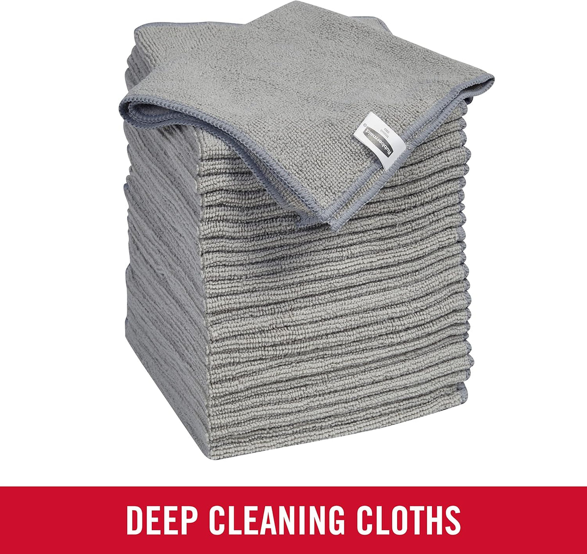 Rubbermaid All Purpose Microfiber Cleaning Cloth Towels, 50 Pack, 12"x12", Non-Scratch