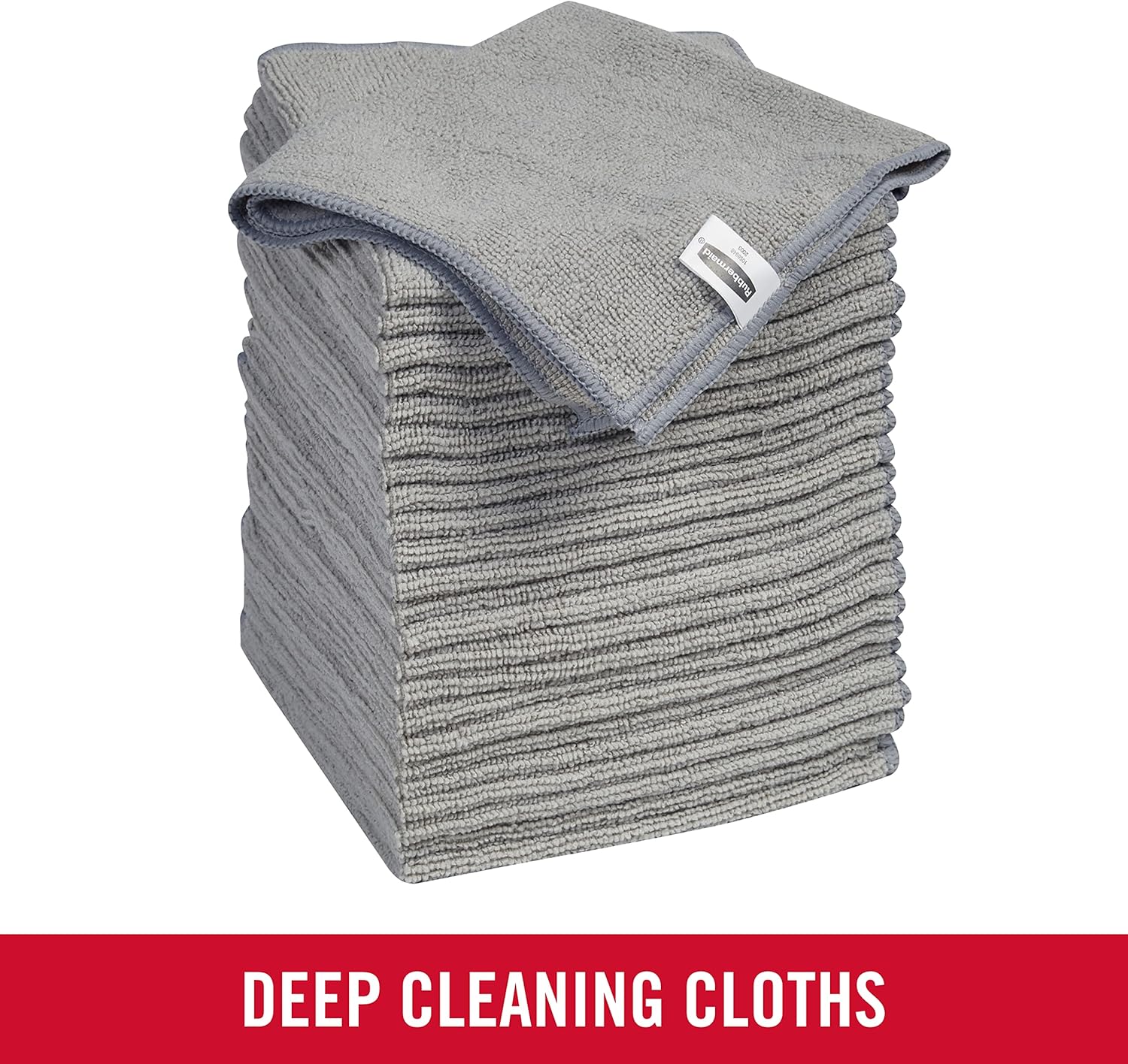 Rubbermaid All Purpose Microfiber Cleaning Cloth Towels, 50 Pack, 12"x12", Non-Scratch