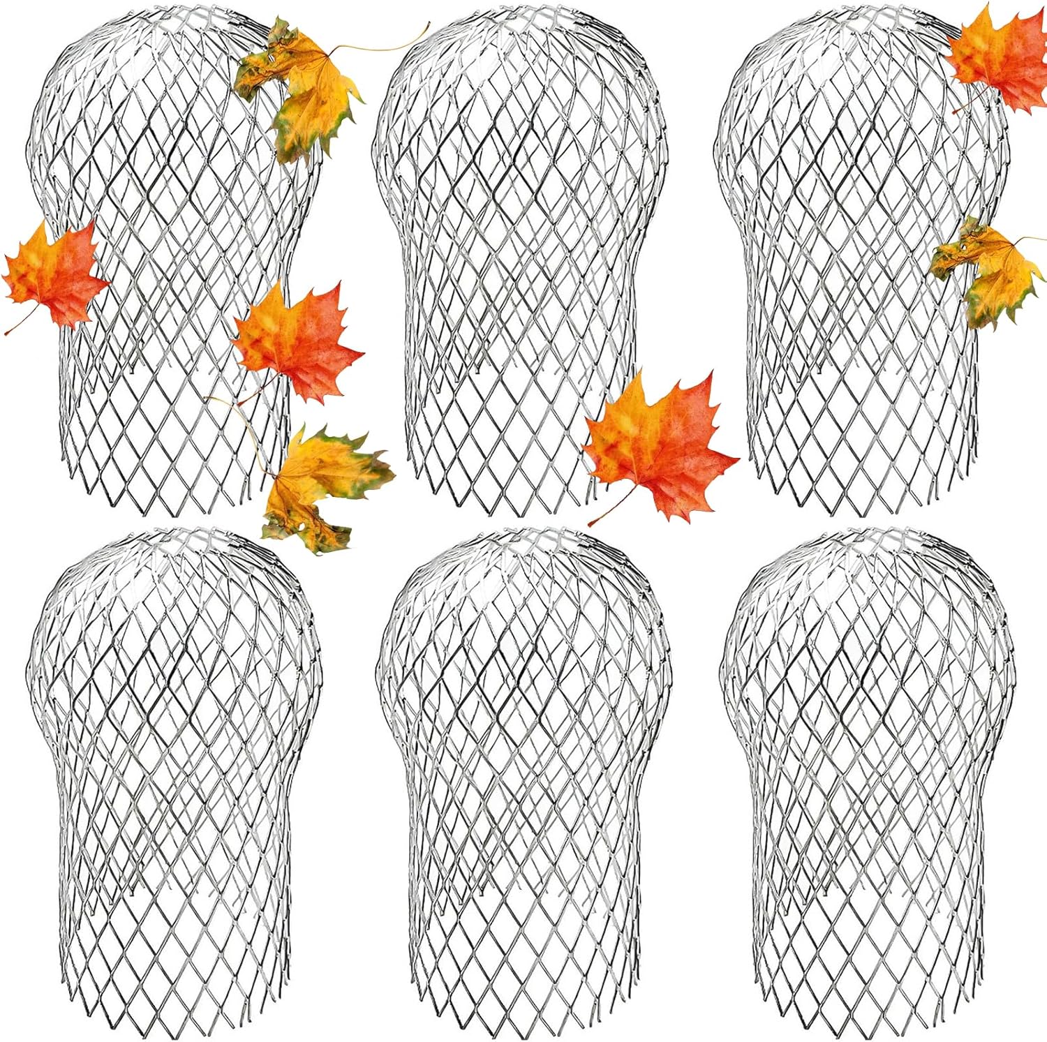 6 Pack Downspout Guard Filter, Gutter Downspout Guard Gutter Guard Strainer Mesh Aluminum