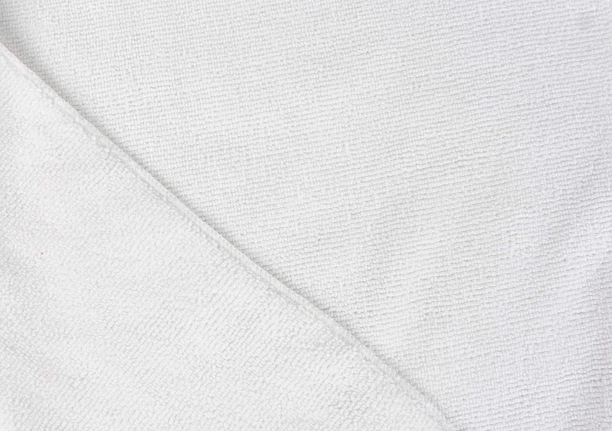 Tricol Clean Professional Extra-Thick Microfiber Cleaning Cloth 12 Pack White (16IN x 16IN, 300GSM