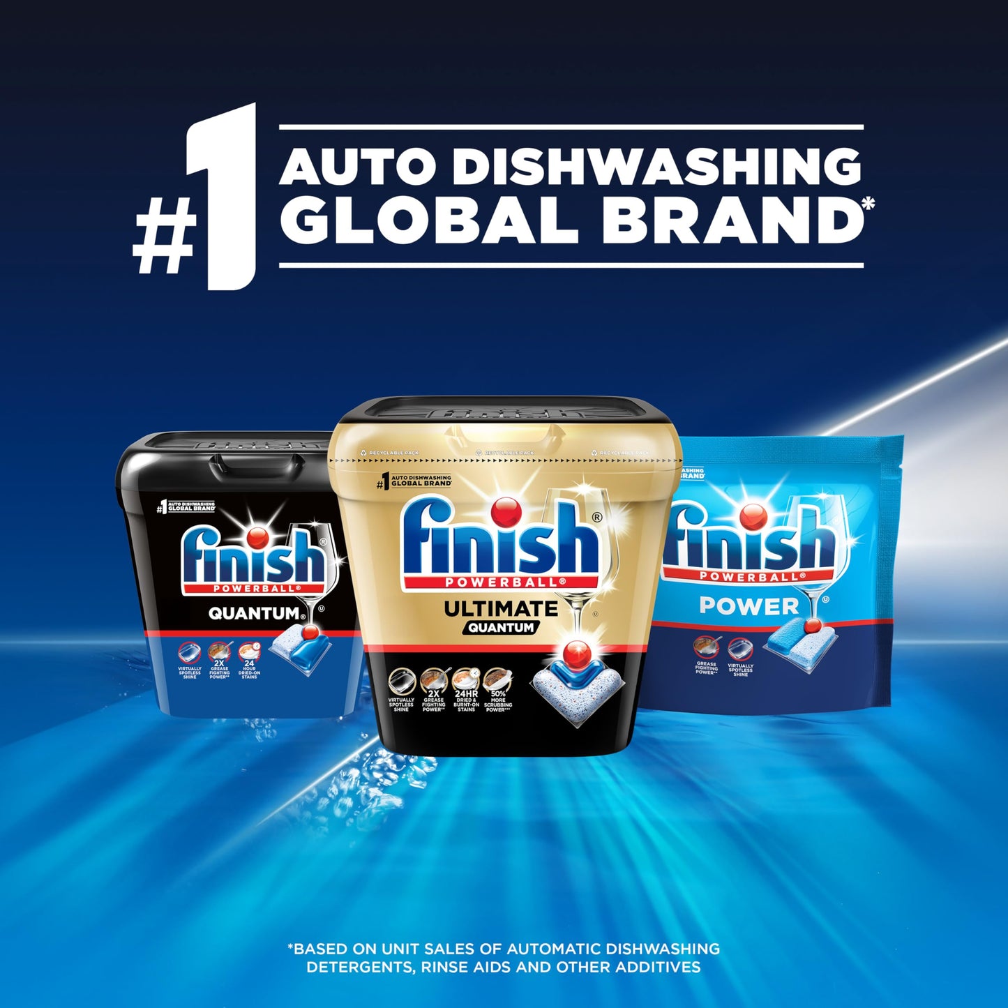 Finish Quantum Dishwasher Pods, No Pre-Rinse Dishwasher Detergent Soap Removes 24HR Dried-On Stain