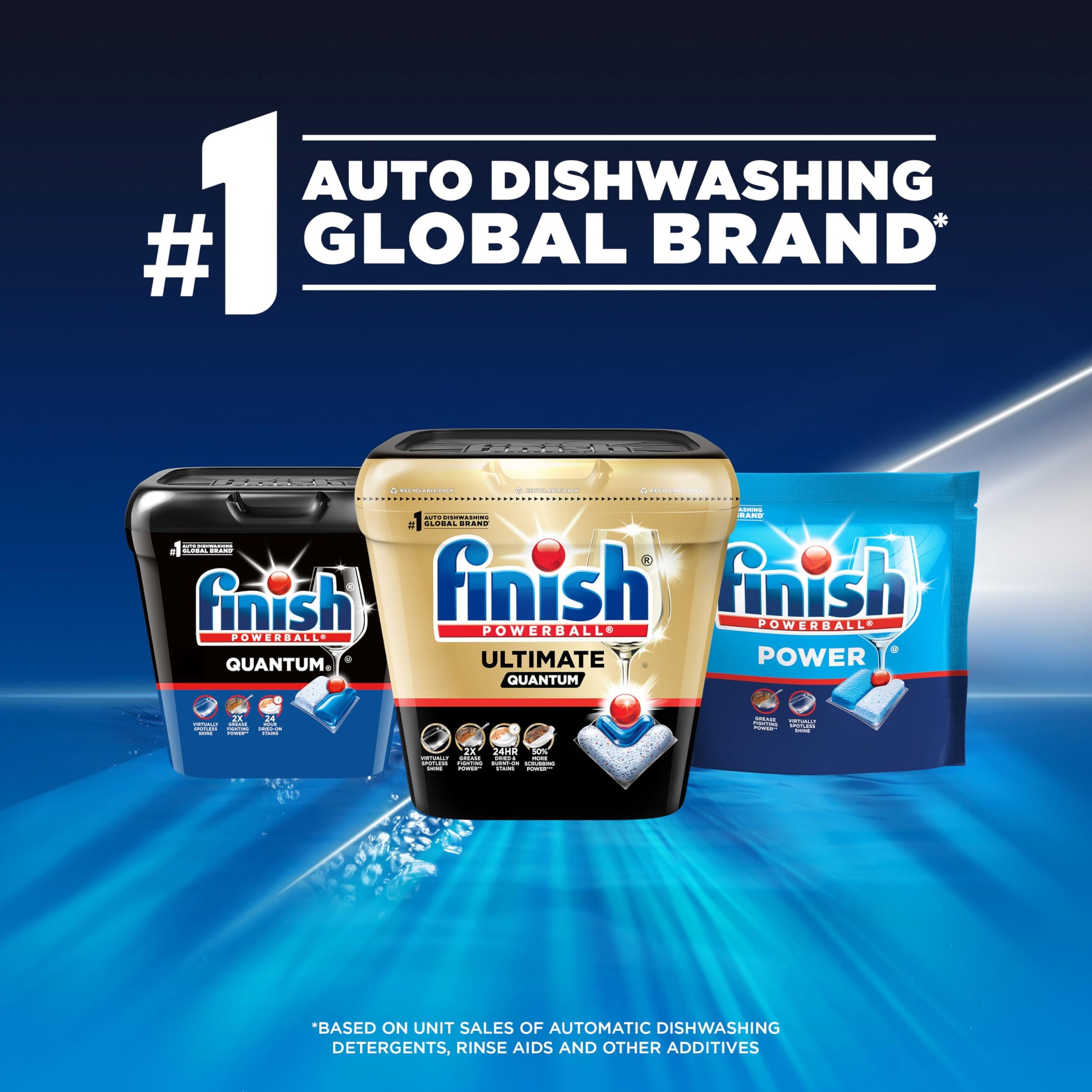 Finish Quantum Dishwasher Pods, No Pre-Rinse Dishwasher Detergent Soap Removes 24HR Dried-On Stain