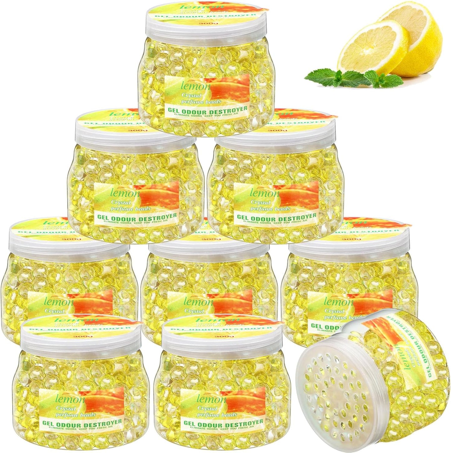 9 Pack Odor Eliminator Gel Beads Bulk 10 Ounces Air Freshener Gel Beads Odor Eliminator for Home