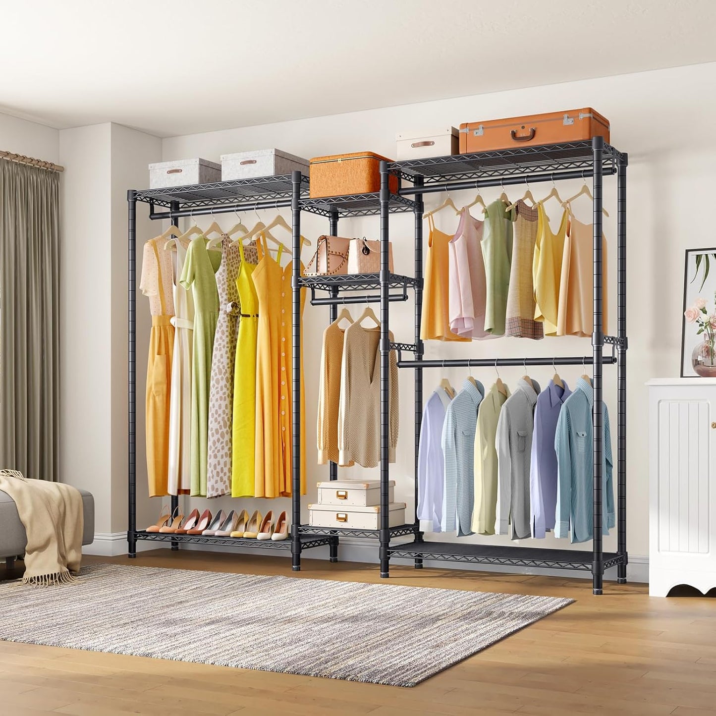 VIPEK Classic V6 Plus Wire Garment Rack Heavy Duty Clothing Rack for Hanging Clothes, Metal