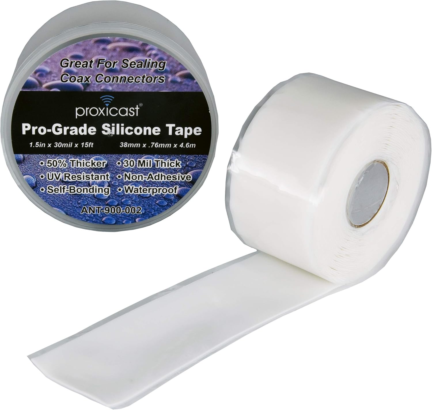 Proxicast Pro-Grade Extra Strong 30mil Weatherproof Self-Fusing Silicone Rubber Sealing Tape For