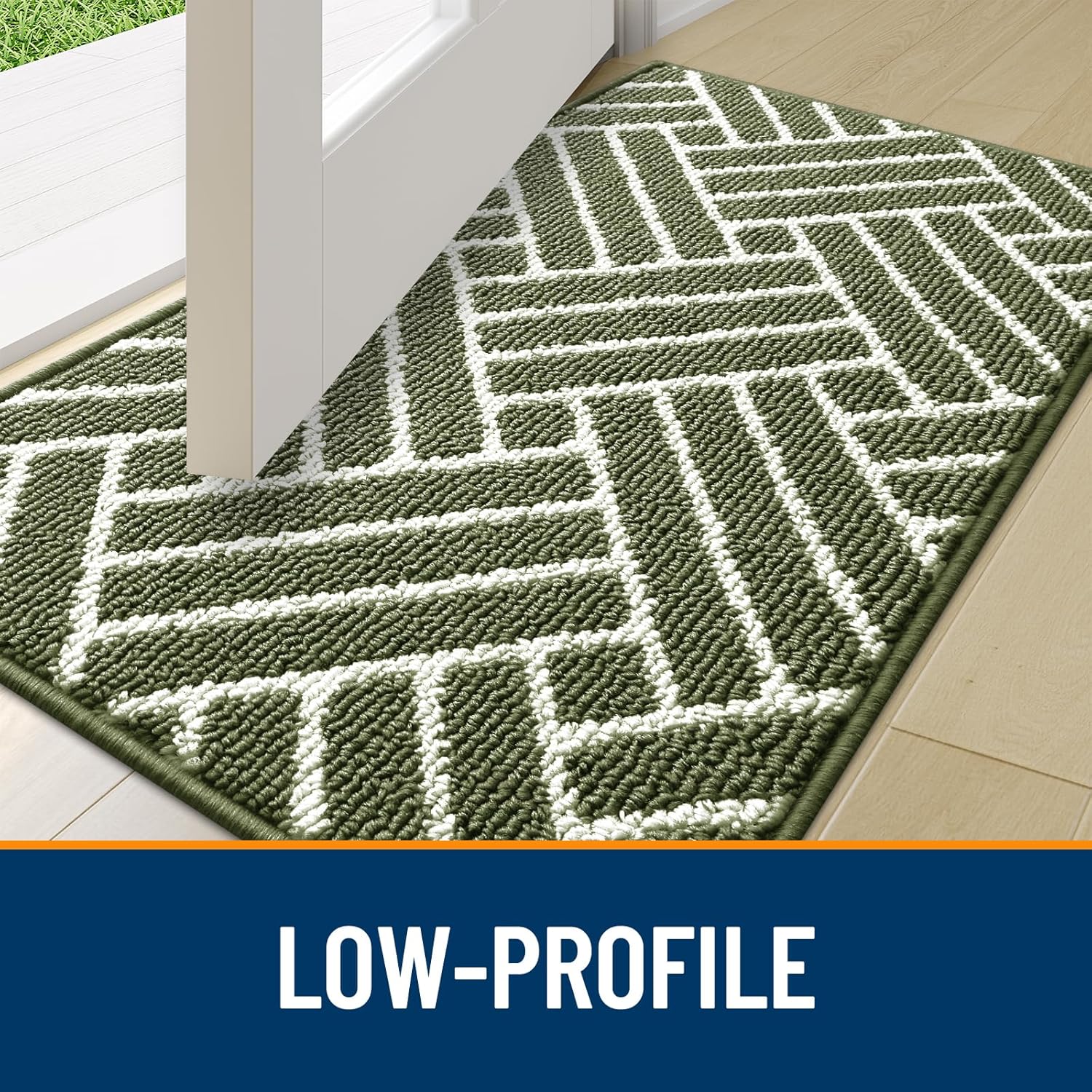 OLANLY Indoor Door Mat, 32x20 Inch, Dirt Resistant and Absorbent, Non-Slip Rubber Backing Floor